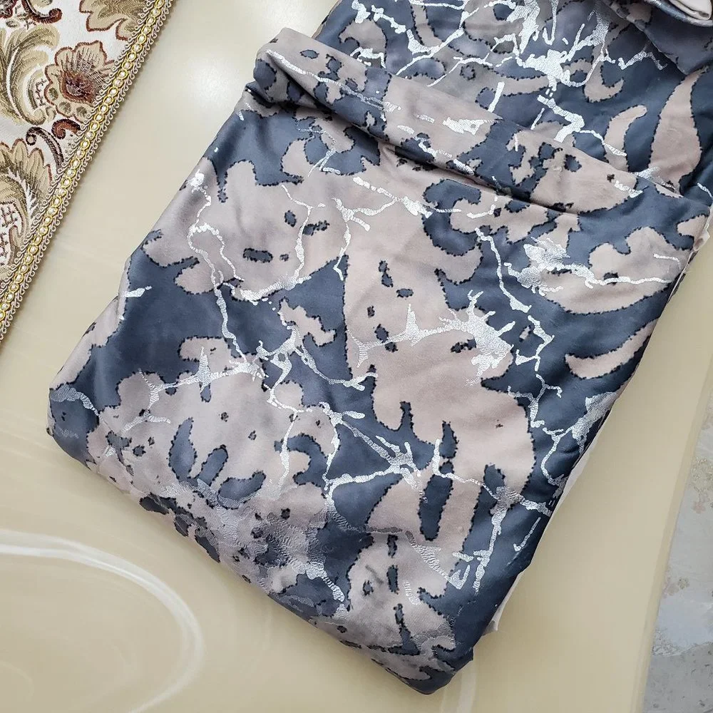 Callisto Home Velvet Metallic Queen Size Luxury Duvet Cover Set